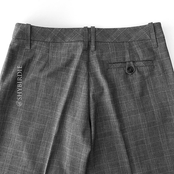 NEW JACOB Wide Leg Dress Pants in Glen Plaid - Picture 6 of 16
